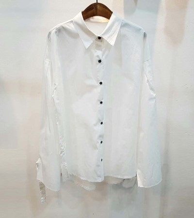 NEW FASHION LADY GIRL Blouse Balloon sleeve white 