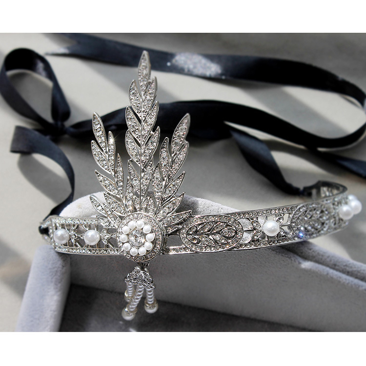 New Wedding Hair Band Great Gatsby Cubic Headband 