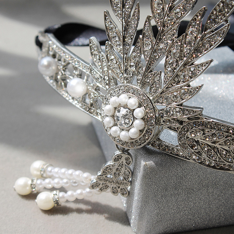 New Wedding Hair Band Great Gatsby Cubic Headband 