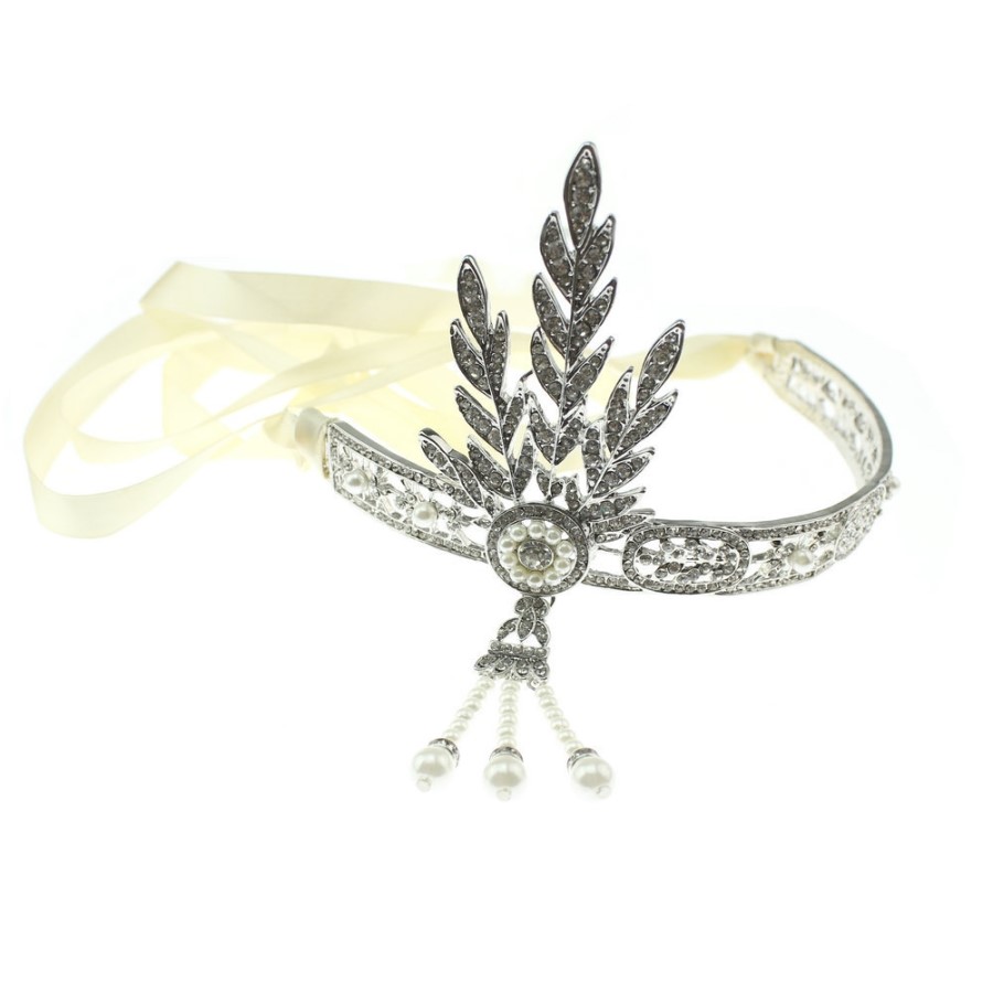 New Wedding Hair Band Great Gatsby Cubic Headband 