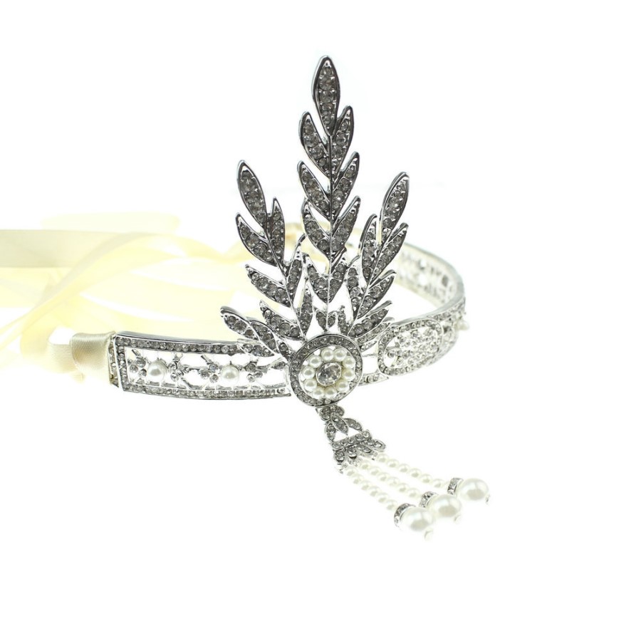 New Wedding Hair Band Great Gatsby Cubic Headband 