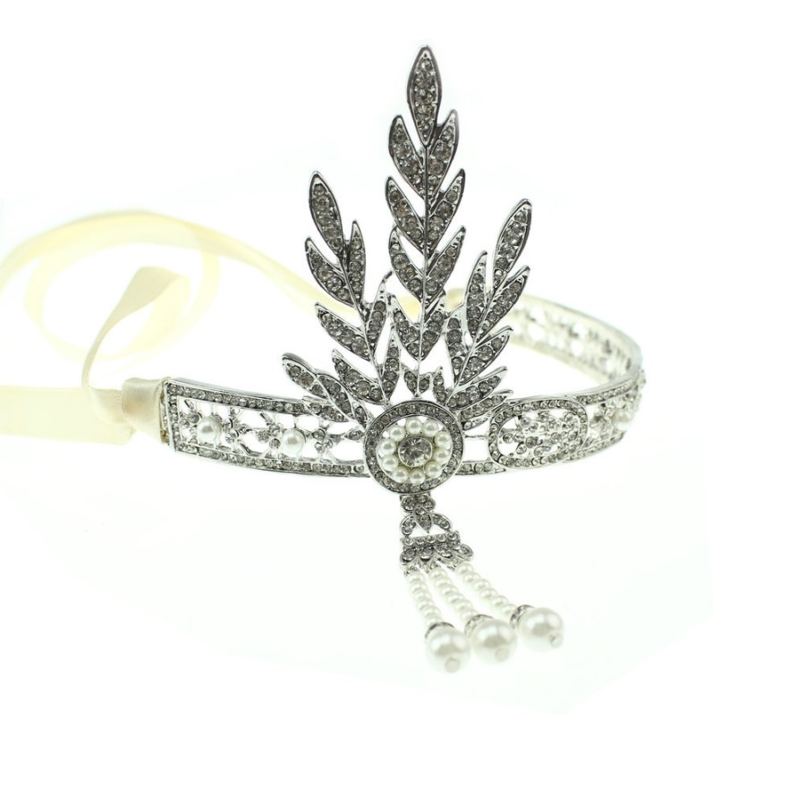 New Wedding Hair Band Great Gatsby Cubic Headband 