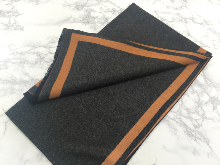 Two-sided color cashmere touch muffler men women c