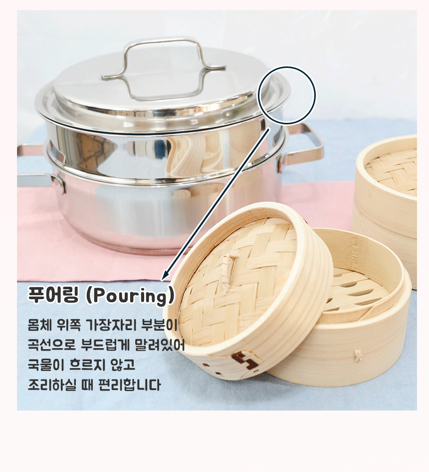 Queen Sense 2-Stage Steam Steamer 24cm Steamed Pot