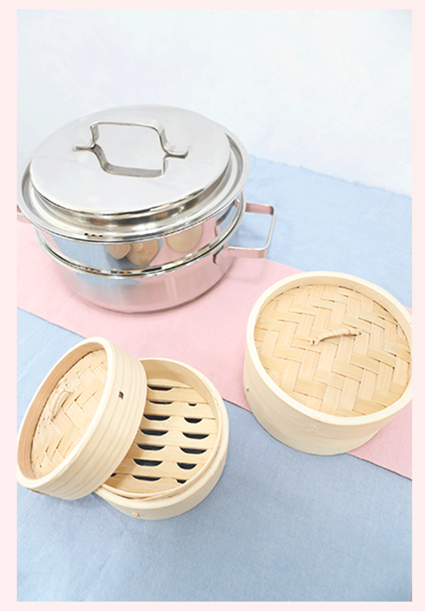 Queen Sense 2-Stage Steam Steamer 24cm Steamed Pot