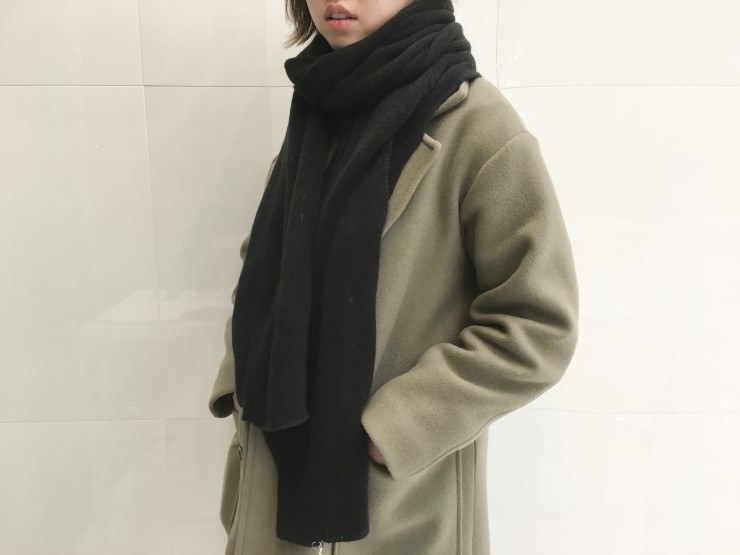 Cashmere muffler How to tie UNIQLO Men Winter shaw