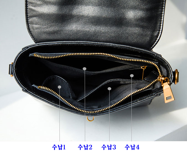 New Vintage Antique Leather Mini Bag Cross Bag - N