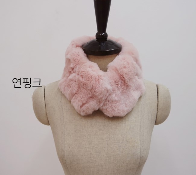 2017FW Rabbit Fur Magnet Shawl Rex Fur Muffler Fur