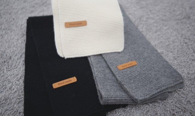 Wool 100 Handmade muffler 5color de shawl Couple M