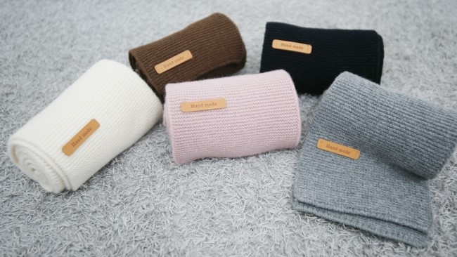 Wool 100 Handmade muffler 5color de shawl Couple M