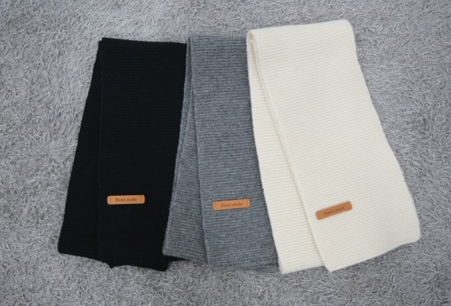 Wool 100 Handmade muffler 5color de shawl Couple M