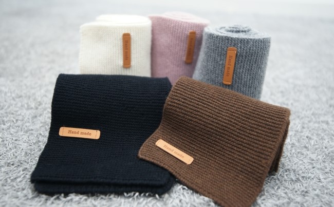 Wool 100 Handmade muffler 5color de shawl Couple M