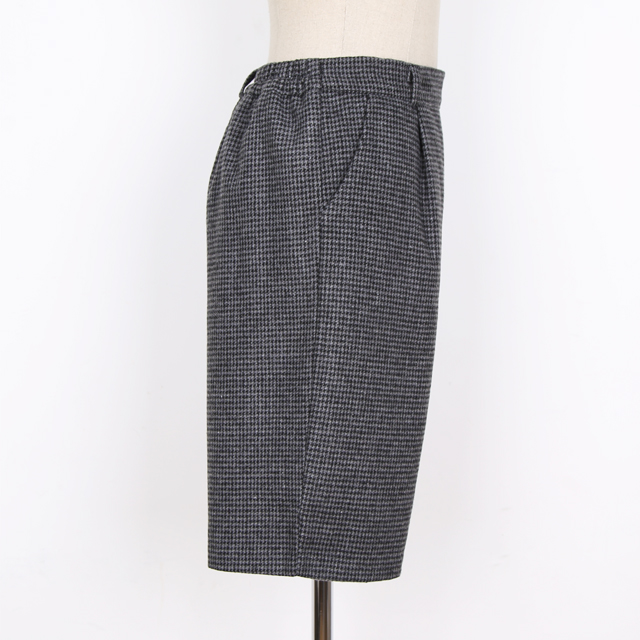 Women Short Pants Check wool suit 5 pcs shorts F, 