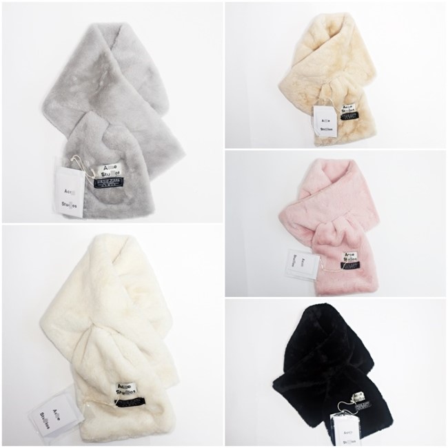 Akane shawl Fake fur muffler 5color coordination g