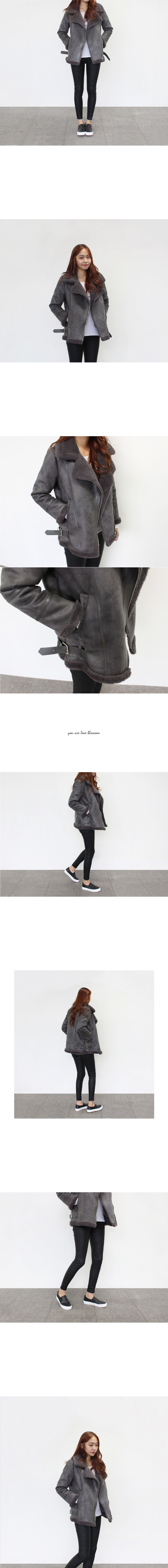 Korea Jeans Pants Hankai Leather Coated Black Skin