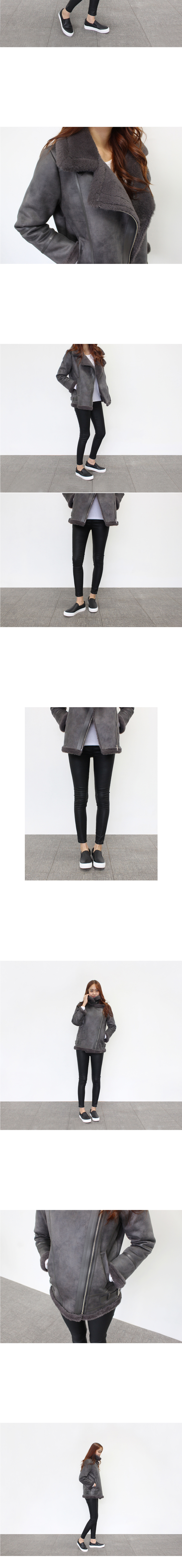 Korea Jeans Pants Hankai Leather Coated Black Skin