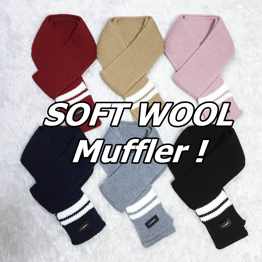 Men's muffler scarves Women's petite knit co