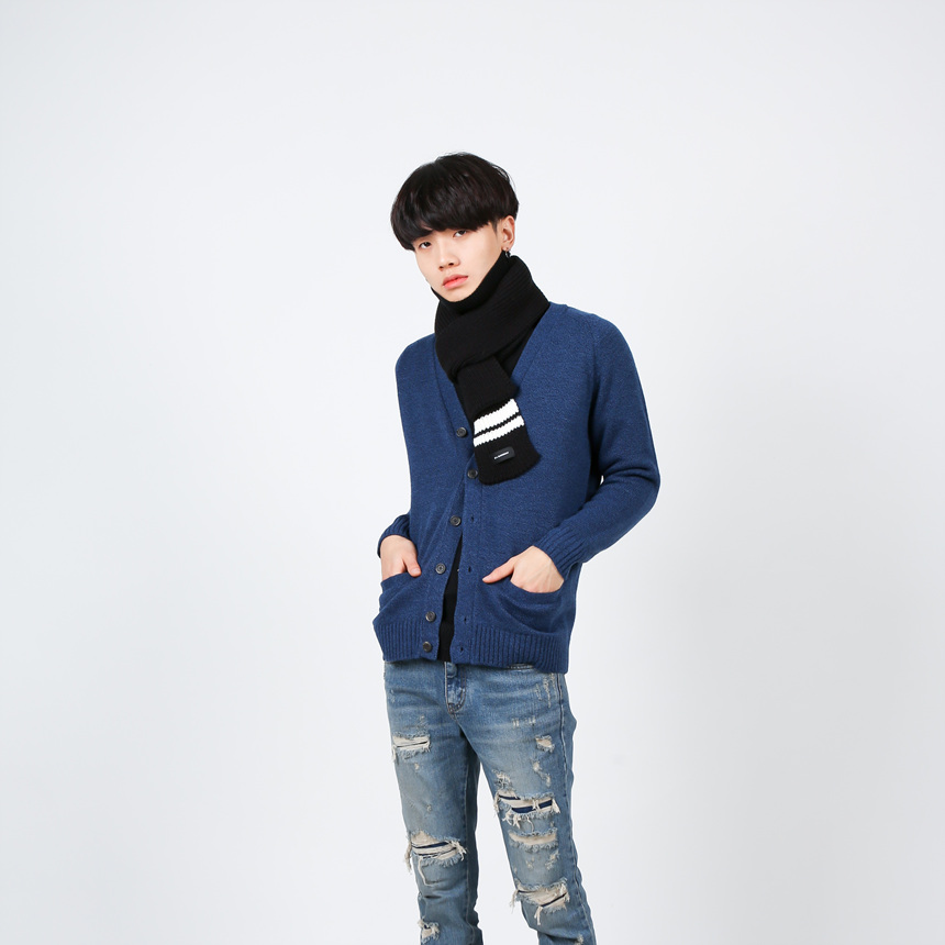Men's muffler scarves Women's petite knit co