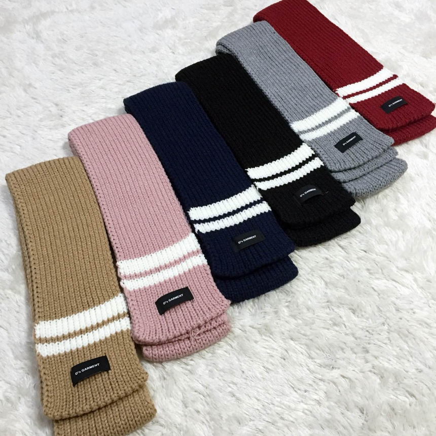 Men's muffler scarves Women's petite knit co