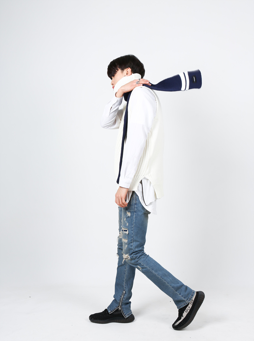 Men's muffler scarves Women's petite knit co