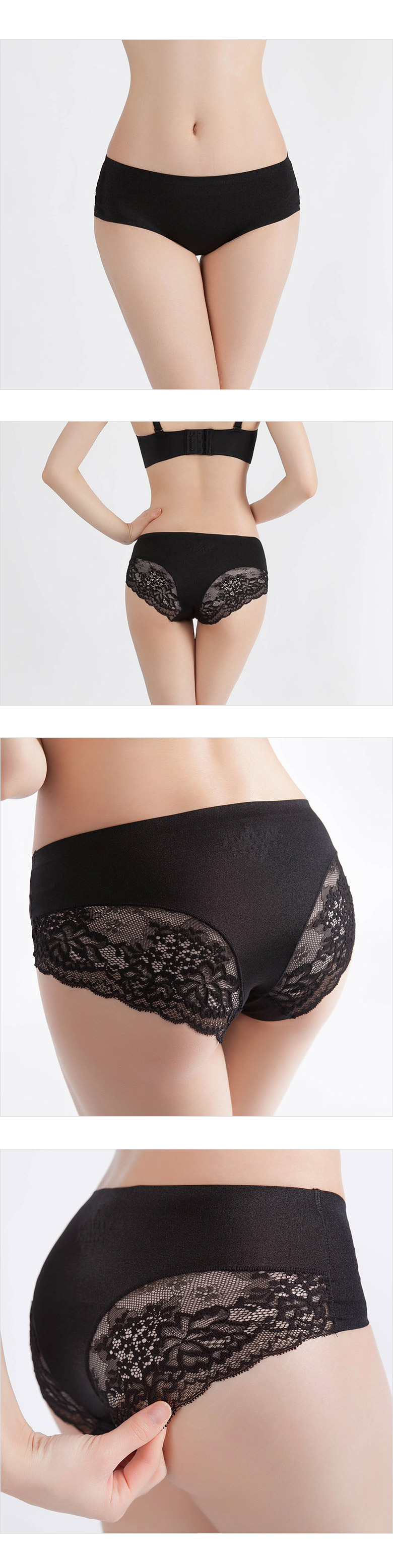 Women Underwear Slimline Nude Nude Panties Lace Se