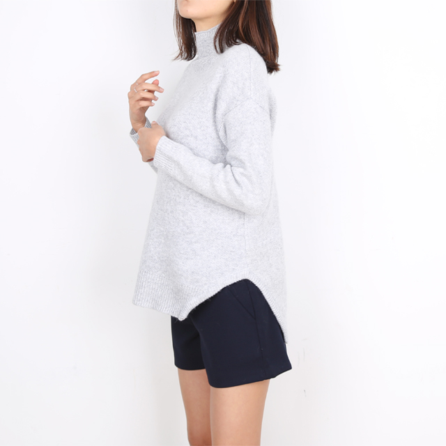 Women Short Pants Herringbone check wool short 3 p