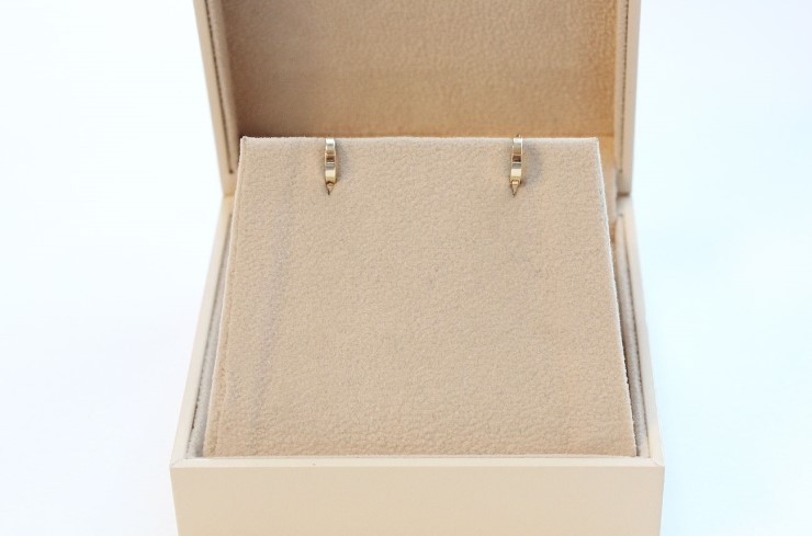 14K 18K mini ring earrings 14k one touch 14k gold 