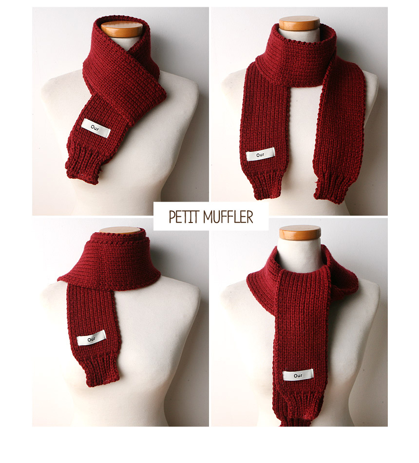 Mini Knit Shawl Petit Scarf Winter Children