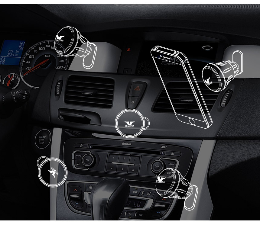 NEW MOBILE PHONE HOLDER Vento CD Slot &amp Multi I