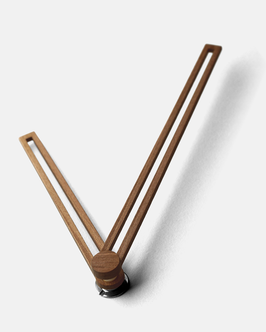 White wall interior design silent wall clock with 