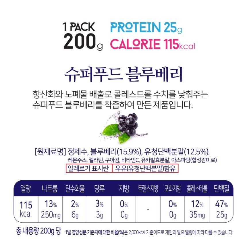F3 Blueberry 20 Pack Way Protein Protein Supplemen