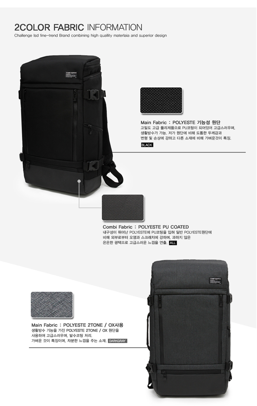 NEW BACKPACK Basic Square Casual Backpack 2COLOR M