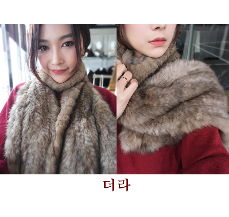 Premium Sable Shawl Fur Muffler Fur Winter Song Hy
