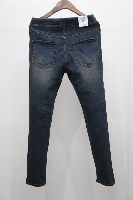 Korea Jeans Pants 4 Season Span Bending Wash Denim