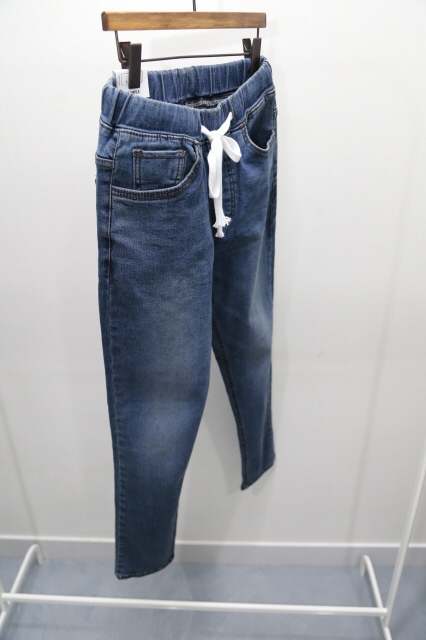 Korea Jeans Pants 4 Season Span Bending Wash Denim