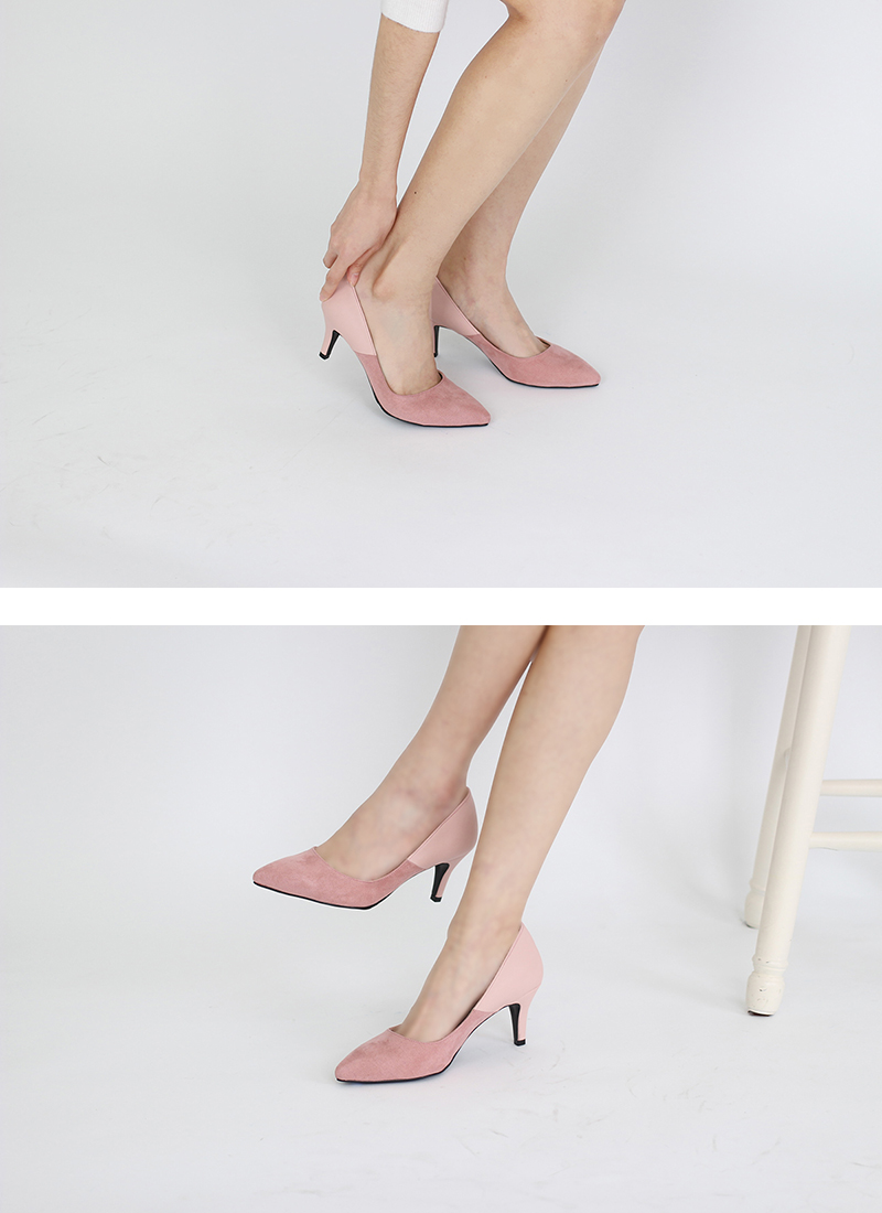 Cowhide Suede Combination 3.5cm, 7cm, 9cm Stiletto