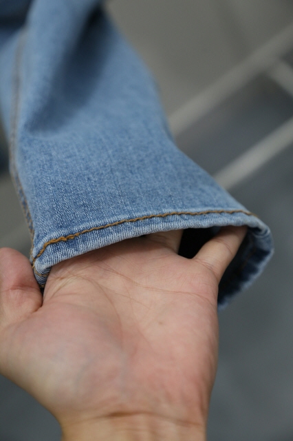 Korea Jeans Pants 4 Season Span Bending Wash Denim