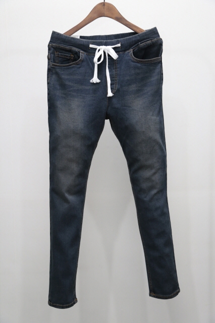 Korea Jeans Pants 4 Season Span Bending Wash Denim