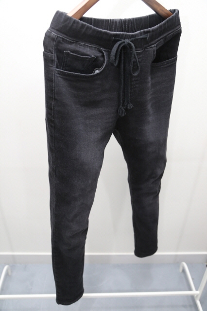 Korea Jeans Pants 4 Season Span Bending Wash Denim