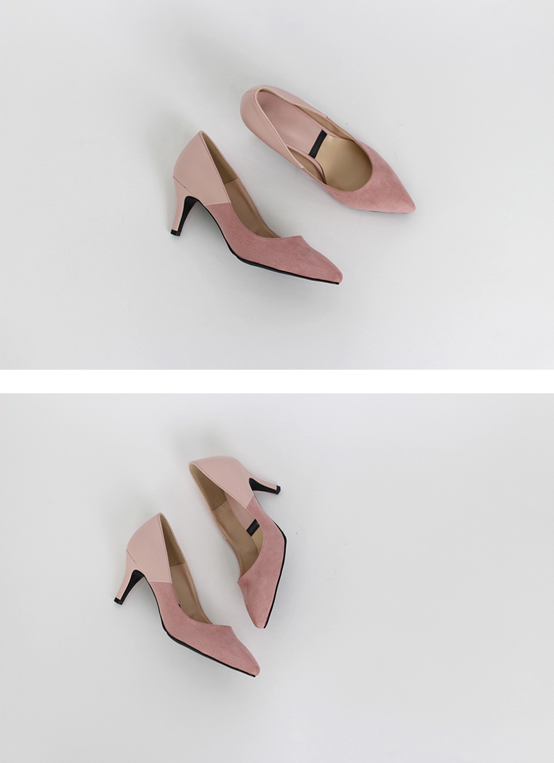 Cowhide Suede Combination 3.5cm, 7cm, 9cm Stiletto