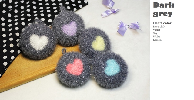 Scrubber Dish Washing Baby Heart Breadcrumbs Set 5