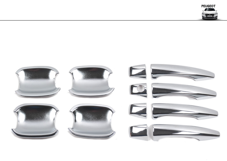 Peugeot door handle chrome cover 4pcs set 308 2008