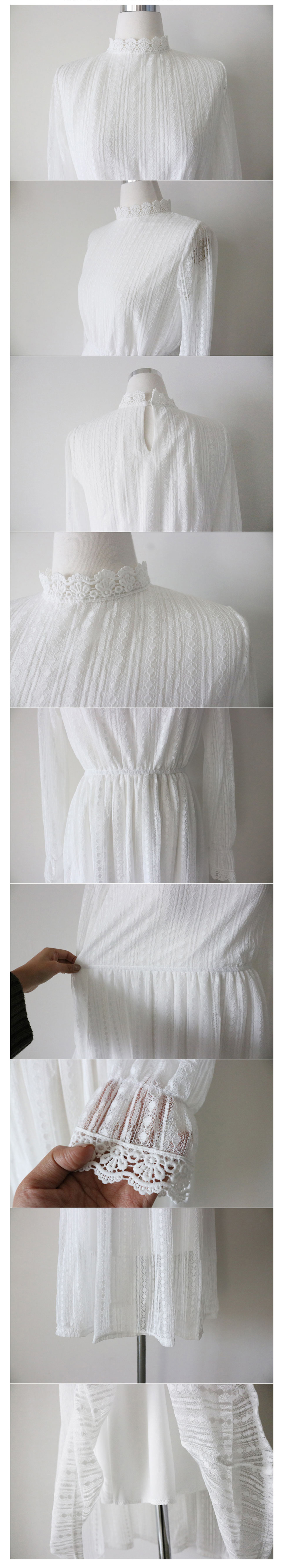 NEW FASHION LADY GIRL DRESS Self-Wear White Lace D
