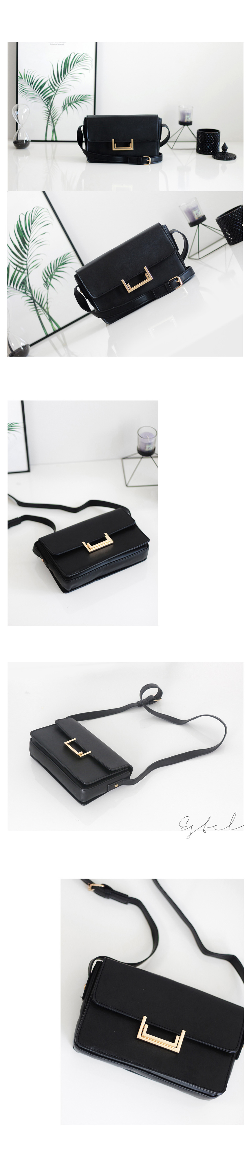 New Simple Women's Bag Gray Square Mini Backpac