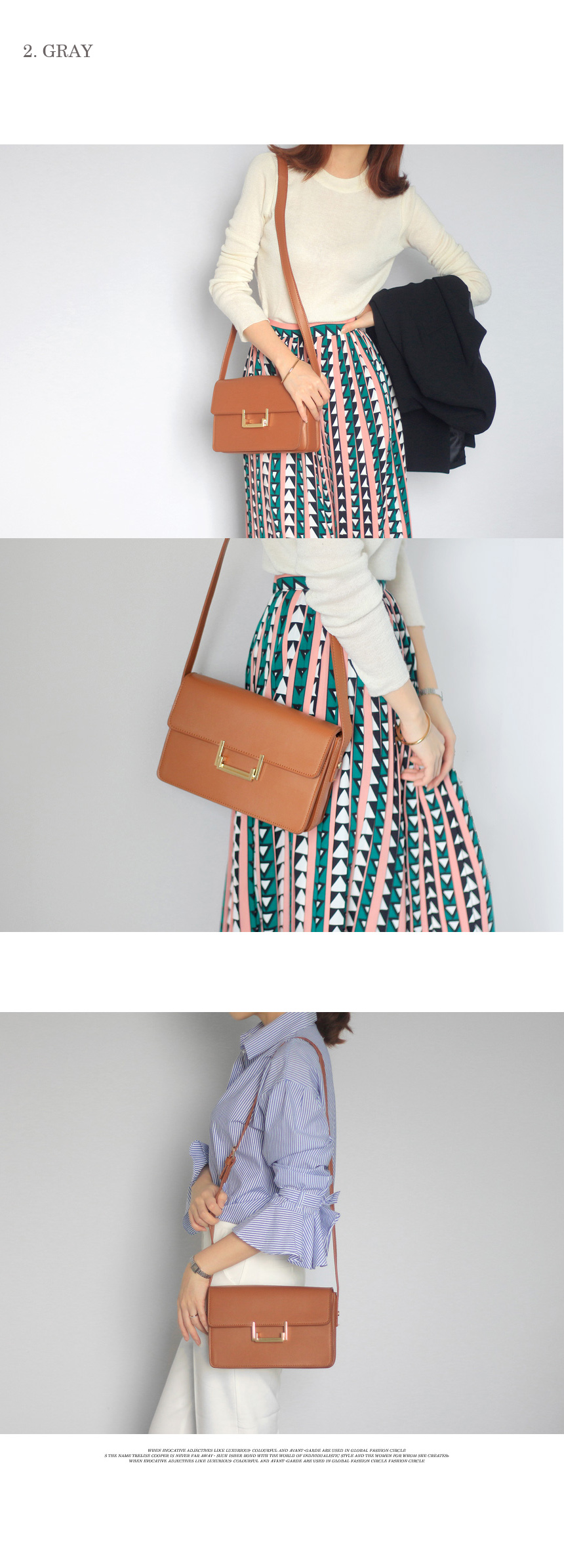 New Simple Women's Bag Gray Square Mini Backpac