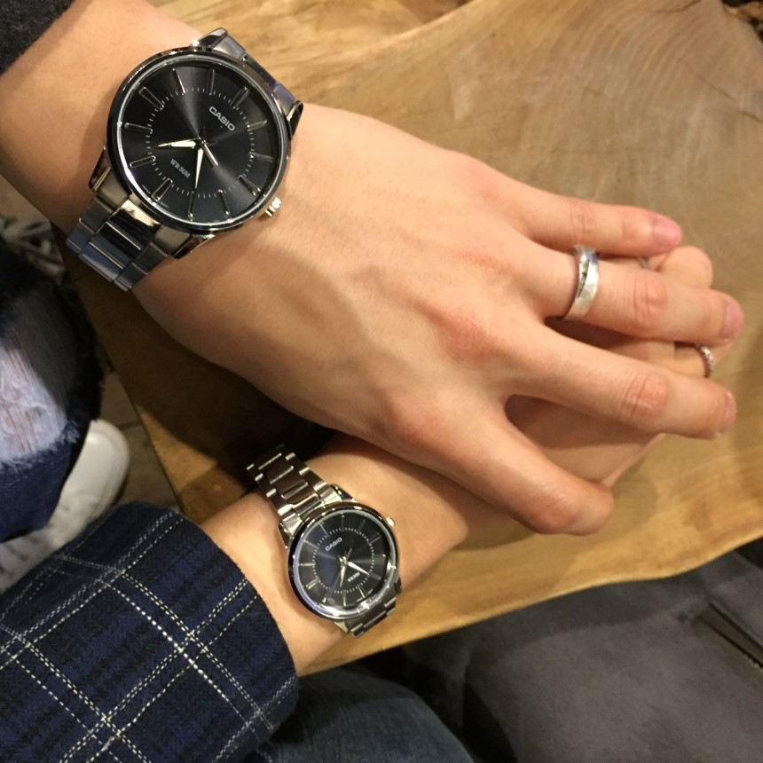 Casio Couple Metal Watch Gift Valentine's Day W