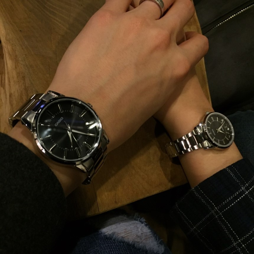Casio Couple Metal Watch Gift Valentine's Day W