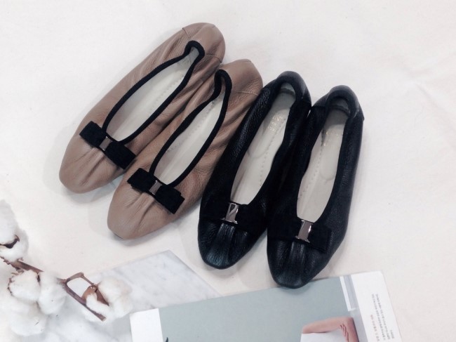 Cowhide flat shoes recommended for pregnant women 
