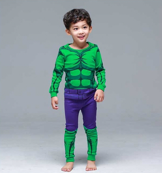 NEW KID PAJAMAS Character Hero Kid's dressing r