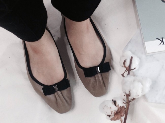 Cowhide flat shoes recommended for pregnant women 